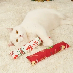 USLUCAN ALIŞVERİŞ Yılbaşı Konseptli Hışırtılı Bez Kedi Oyuncağı