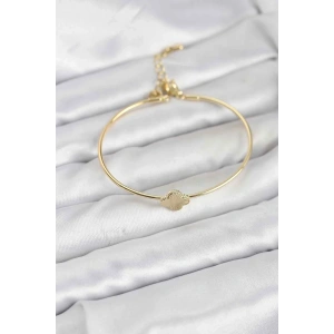 USLUCAN ALIŞVERİŞ Yonca Model Gold Renk Kadın Bileklik