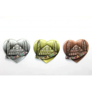 USLUCAN ALIŞVERİŞ Yöresel Sultanahmet Magnet Kalp Tasarımlı