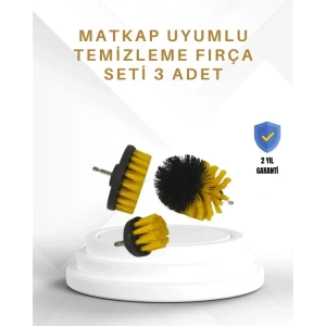 USLUCAN ALIŞVERİŞ Yüksek Devirde Etkili Temizlik Sağlayan Matkap Ucu Fırça Seti