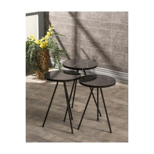 USLUCAN ALIŞVERİŞ Zigon Sehpa 3 Lü Metal Ayak