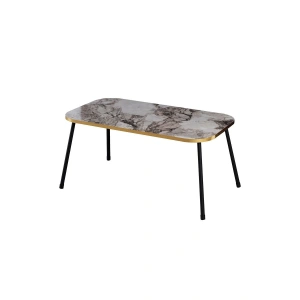 USLUCAN ALIŞVERİŞ Zigon Sehpa 3lü Torna Ahşap Ayak Altın Efes