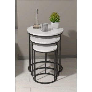 USLUCAN ALIŞVERİŞ ZİGON SEHPA C LÜX BEYAZ