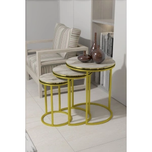 USLUCAN ALIŞVERİŞ ZİGON SEHPA C LÜX ÇİFT GOLD EFES