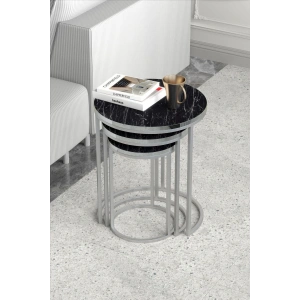 USLUCAN ALIŞVERİŞ ZİGON SEHPA C LÜX GÜMÜŞ BENDİR