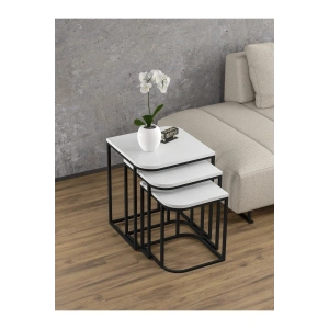 USLUCAN ALIŞVERİŞ Zigon Sehpa Damla Beyaz