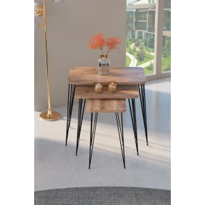 USLUCAN ALIŞVERİŞ Zigon Sehpa Kr Ceviz Tel