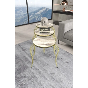 USLUCAN ALIŞVERİŞ ZİGON SEHPA LÜKENS ÇİFT GOLD EFES