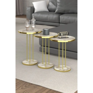 USLUCAN ALIŞVERİŞ Zigon Sehpa Terra Gold Efes