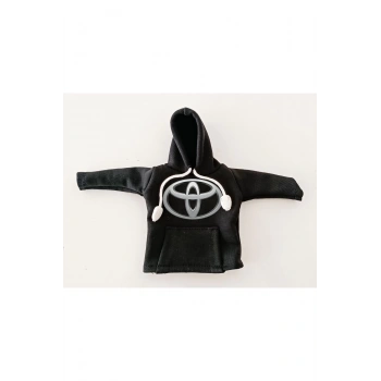 Siyah Vites Hoodie - Araç Vites Kıyafeti - Vites Poları -Toyota Logolu Vites Hoodie