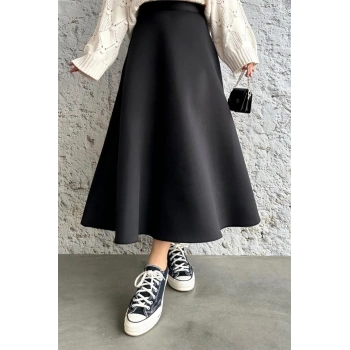 Puf Scuba Siyah Etek