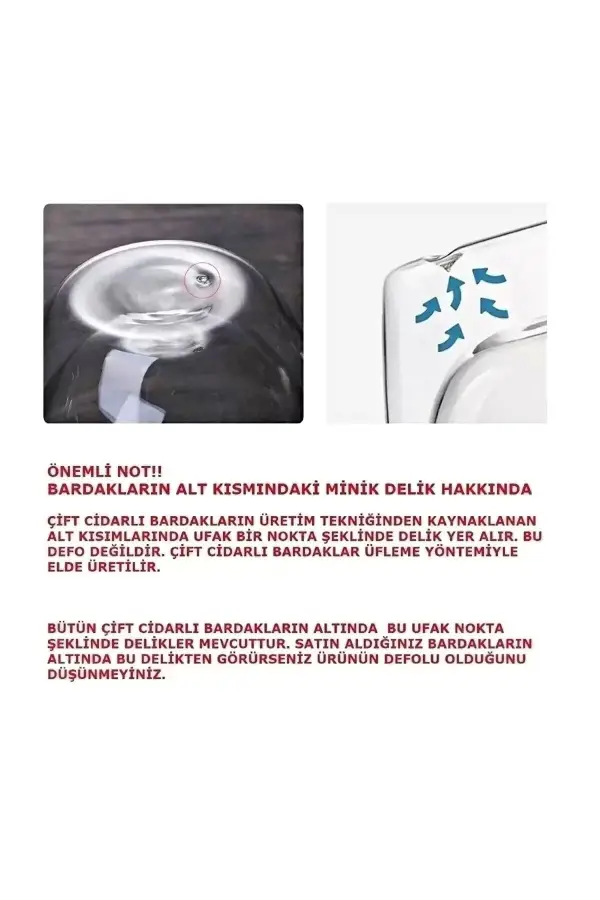 4lü Çift Cidarlı 350 ml Kulplu Isıya Dayanıklı Cam Bardak Burgulu Çay Süt Kahve Kupası Bardağı Set