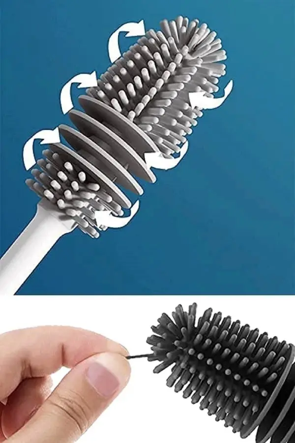 Biberon Emzik Temizleyici Tpr Silikon Fırça Kavanoz Termos Suluk Sürahi Yağ Şişe Temizleme Fırçası