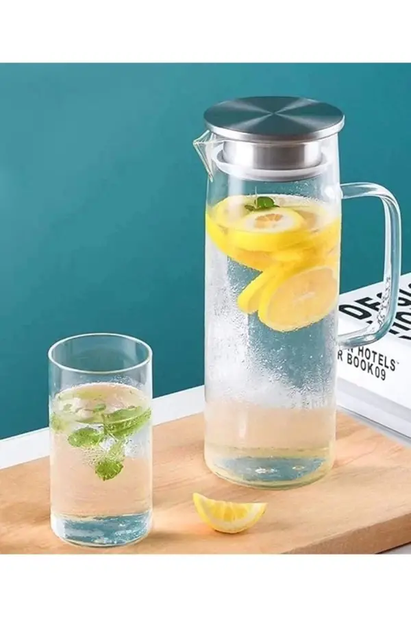 Borosilikat Cam Sürahi 2L