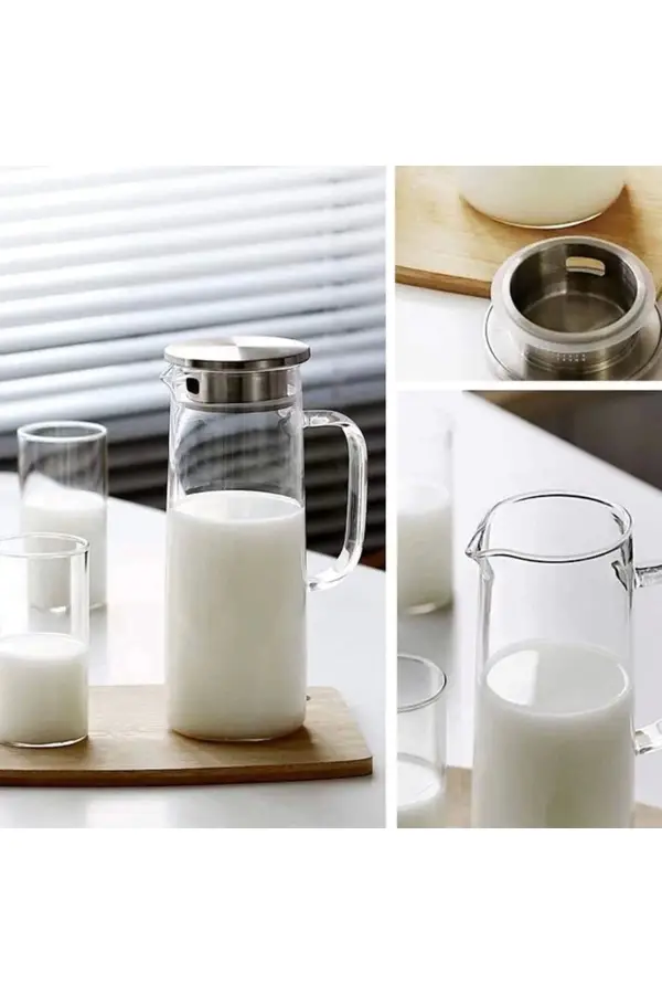 Borosilikat Cam Sürahi 2L