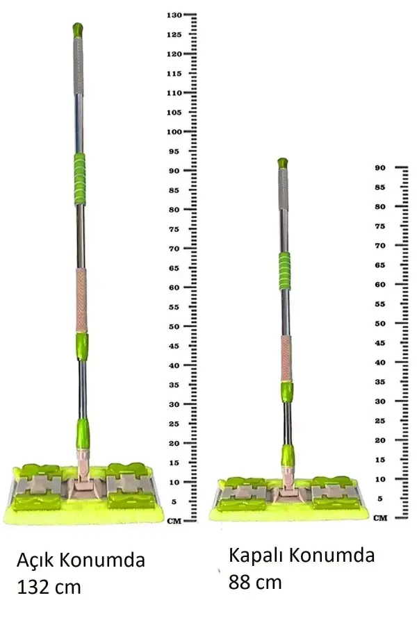 Sihirli Teleskobik Mop Multi Fonksiyonel Ayarlanır Mikrofiber Mop Paspas Cam Ev Bakım Temizlik Seti