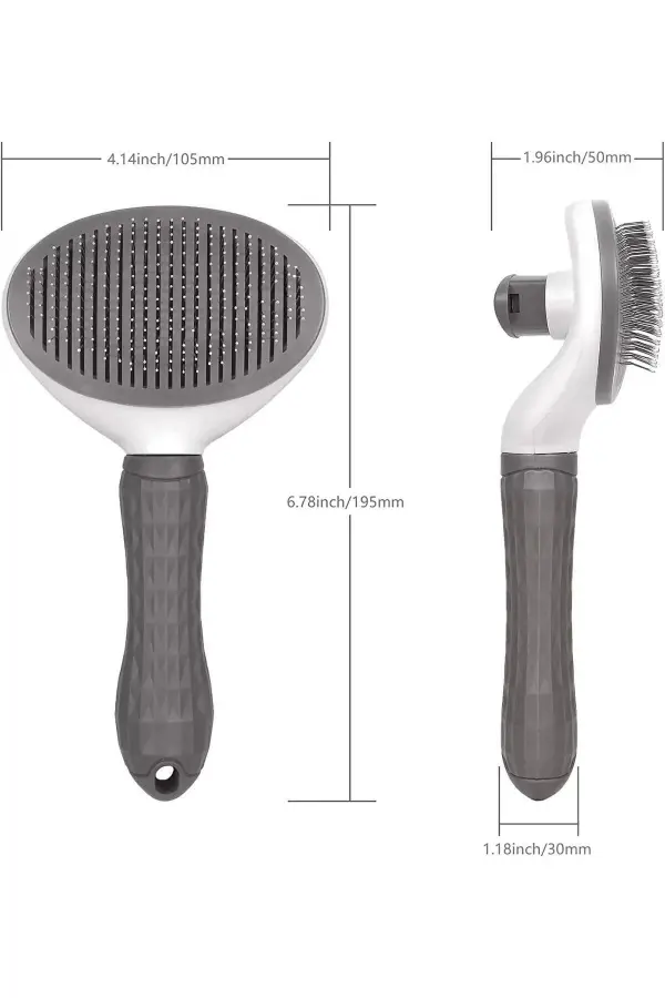 Otomatik Temizlenen Tuşlu Evcil Hayvan Fırçası Kedi Köpek Tarağı Kıl Tüy Toplama Tiftik Masaj Aleti