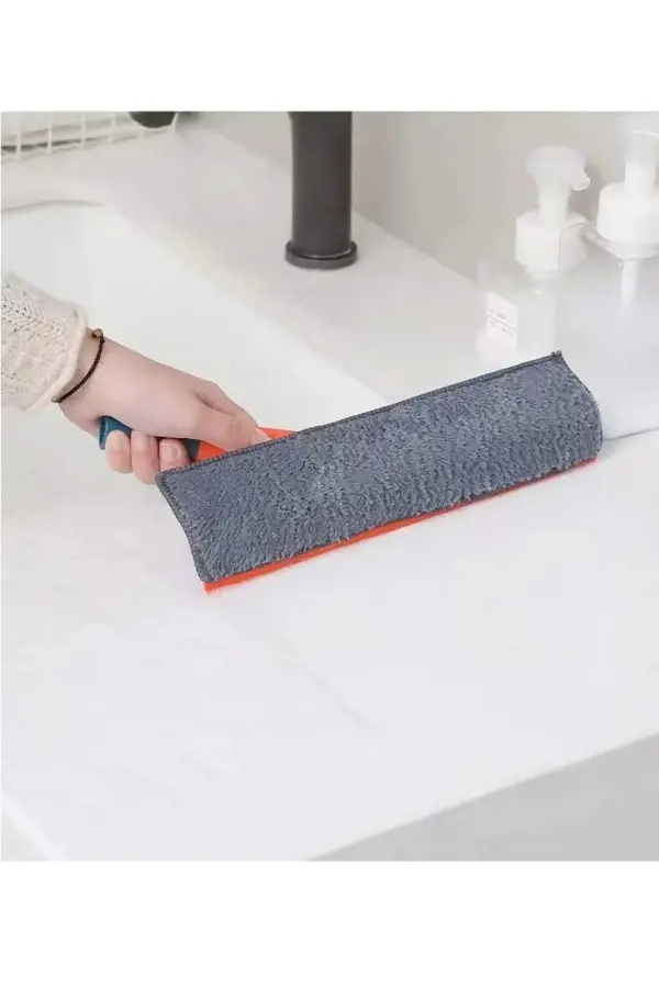 Teloskopik Mikrofiber Sihirli Çift Taraflı Çok Amaçlı Cam Silme Aparatı Pratik Mop Camsil Pratik