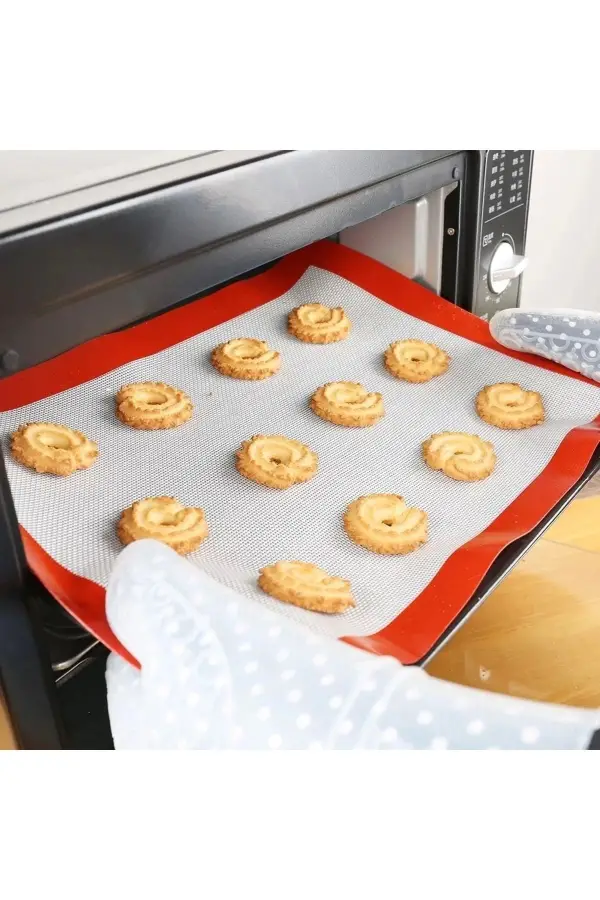 Yapışmaz Slikon Fırın Pişirme Matı Hamur Açma Matı