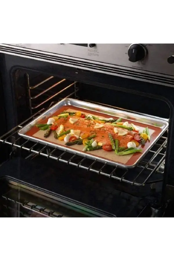 Yapışmaz Slikon Fırın Pişirme Matı Hamur Açma Matı