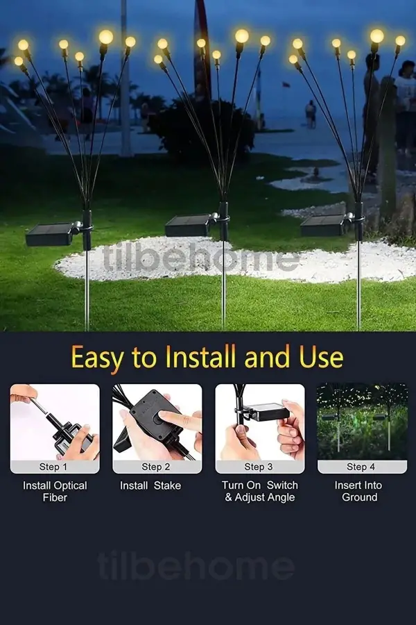 6 Ledli Solar Bahçe Işıkları Renkli Dış Mekan Peyzaj Bahçe Çiti Güneş Enerjili Süs Lambalar