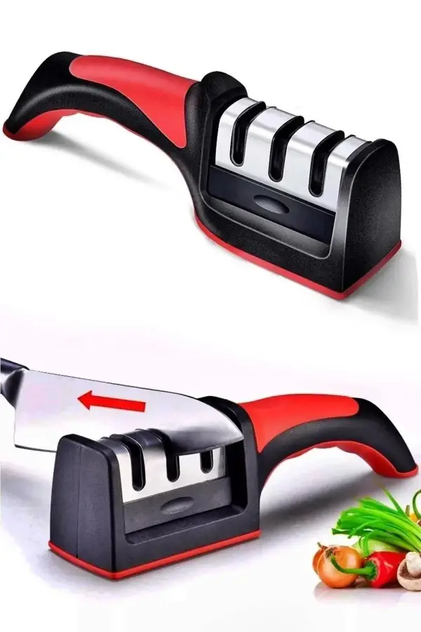 Profesyonel Bıçak Bileme Aleti 3 Açılı Elmas El Bıçakları Bileme Aparatı