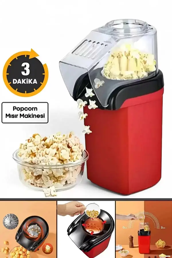 Popcorn Mısır Patlatma Makinesi Yağsız Mısır Patlatma Makinası