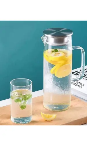 Borosilikat Cam Sürahi 2L