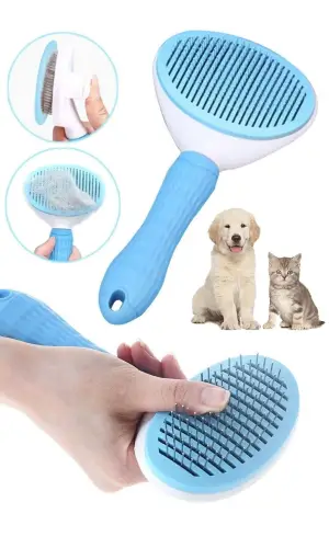 Kedi Fırça Ve Tarağı Kıl Tüy Toplama Basmalı Tiftik Kedi Köpek Evcil Hayvan Temizleme Masaj Aleti