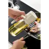 2li Çift Fonksiyonlu Cam Yağdanlık 550ml Zeytinyağı Sıvıyağ Şişesi Airfryer Sprey Yağlık Sirkelik