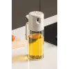 2li Çift Fonksiyonlu Cam Yağdanlık 550ml Zeytinyağı Sıvıyağ Şişesi Airfryer Sprey Yağlık Sirkelik