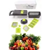 304 Çelik Chopper Rendeleme Çok Fonksiyonlu 13 Parça Hazneli Sebze Doğrayıcı Dicer Dilimleyici Kesic