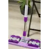 Teleskopik Mikrofiber Mop Paspas Yedek Bezli Fayans Parke Temizleyici Mop Paspas Kıskaçlı Cam Silme
