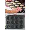 Cupcake Muffin Kalıbı Kek Kapsülü Muffin Kalıbı Çörek Browni Kek Kapsülü 12 Fincan Fırın Tepsisi