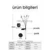 6 Ledli Solar Bahçe Işıkları Renkli Dış Mekan Peyzaj Bahçe Çiti Güneş Enerjili Süs Lambalar