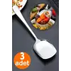 Servis Kaşığı Seti 3 Lü Paslanmaz Çelik Lüx Salata Börek Pasta Fırın Tavuk Patates Servis Kaşığı