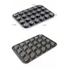 Muffin Kalıbı 24lü Fırın Mini Kek Browni Kekstra Kurabiye Kalıbı Cakecub Kapsülü Muffin Baking Pan