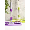 Sihirli Mop Yedek Bez Hediyeli 180°dönebilen Balkon Cam Silme Mopu Yer Mopu Fayans Yeşil Renk Duvar