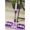 Sihirli Mop Yedek Bez Hediyeli Yer Mopu Fayans Duvar Yüzey Temizlik Mikrofiber Paspas Mor Renk