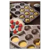 Cupcake Muffin 12li Kek Kalıbı Yanmaz Yapışmaz Fırın Tepsisi Paslanmaz Dayanıklı Siyah