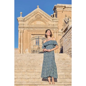 Arias Closet Çiçek Desenli Elbise