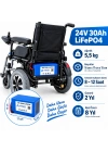 24V 30Ah LiFePO4 Tekerlekli Sandalye Aküsü