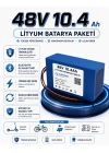 48V 10.4Ah Lityum Elektrikli Bisiklet Bataryası