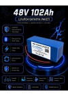 48V 102Ah Akıllı Bluetooth BMSli LiFePO4 Solar Akü