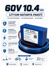 60V 10.4Ah Lityum Elektrikli Motosiklet Bataryası