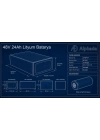 48V 24Ah Akıllı Bluetooth BMSli LiFePO4 Elektrikli Motosiklet Aküsü