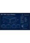 60V 30Ah Akıllı Bluetoothlu BMSli LiFePO4 Elektrikli Motosiklet Aküsü