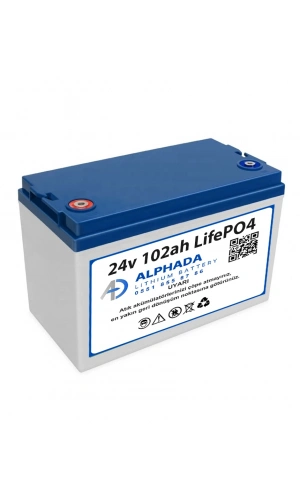 24V 102Ah LiFePO4 Karavan Aküsü