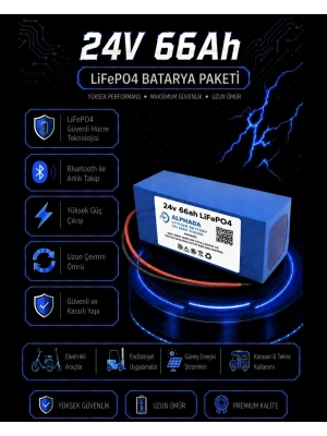 24V 66Ah LiFePO4 Tekerlekli Sandalye Aküsü