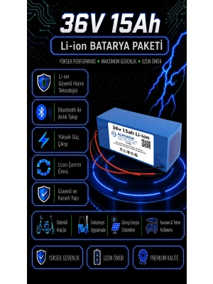 36V 15Ah Li-ion Elektrikli Bisiklet Bataryası
